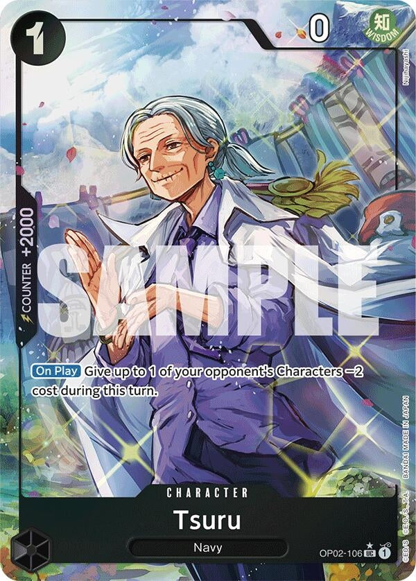 Image for Tsuru (Full Art) (OP02-106) - One Piece Card Game