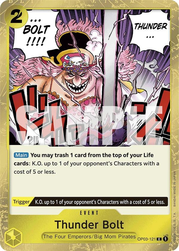 Image for Thunder Bolt (Jolly Roger Foil) (OP03-121) - One Piece Card Game