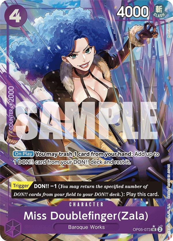 Image for Miss Doublefinger(Zala) (Full Art) (OP05-073) - One Piece Card Game