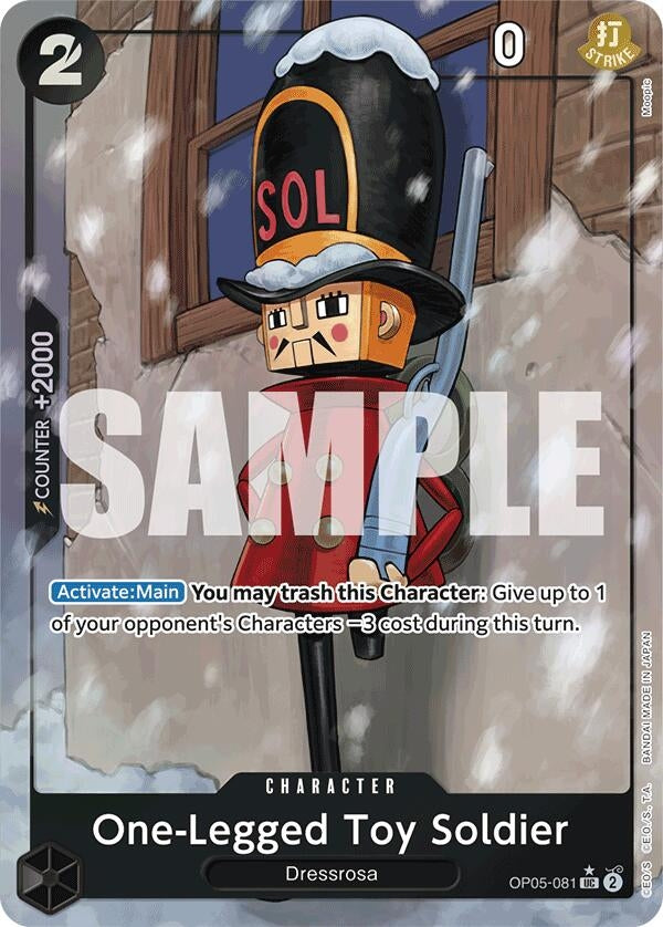 Image for One-Legged Toy Soldier (Full Art) (OP05-081) - One Piece Card Game