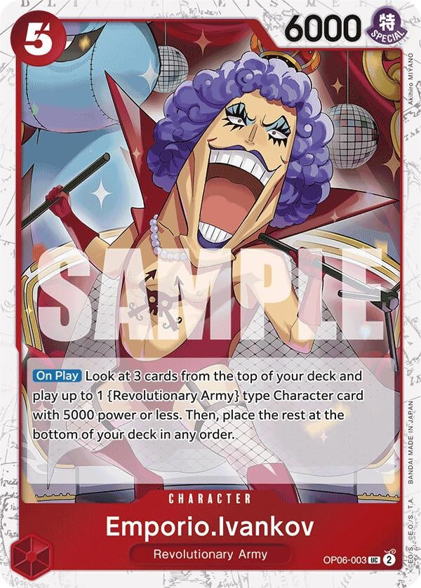Image for Emporio.Ivankov (Jolly Roger Foil) (OP06-003) - One Piece Card Game