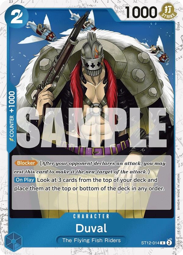 Image for Duval (Jolly Roger Foil) (ST12-014) - One Piece Card Game