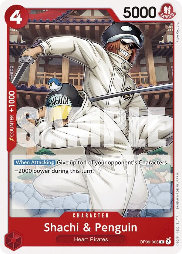 Image for Shachi & Penguin (OP09-003) - One Piece Card Game