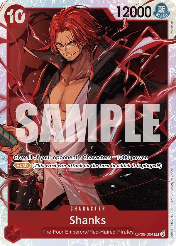 Image for Shanks (004) (OP09-004) - One Piece Card Game