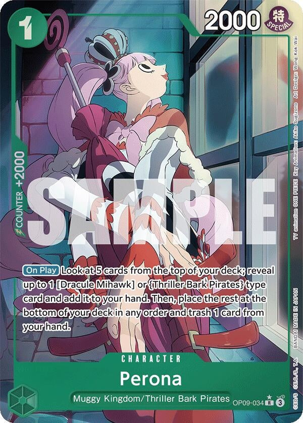Image for Perona (Parallel) (OP09-034) - One Piece Card Game