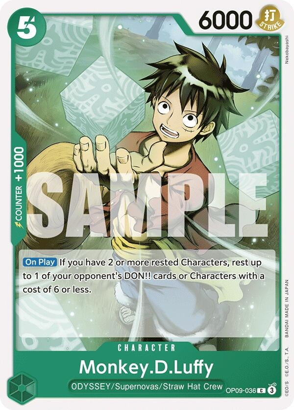 Image for Monkey.D.Luffy (036) (OP09-036) - One Piece Card Game