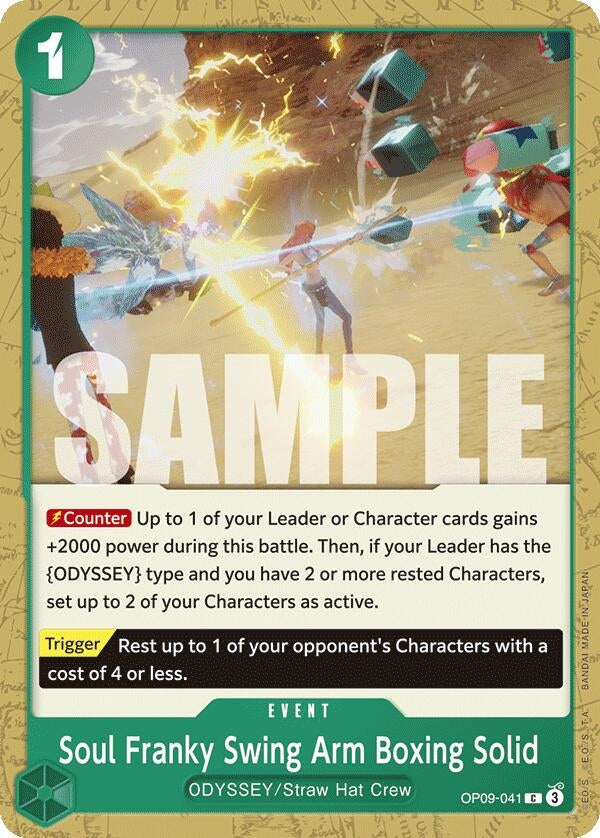 Image for Soul Franky Swing Arm Boxing Solid (OP09-041) - One Piece Card Game