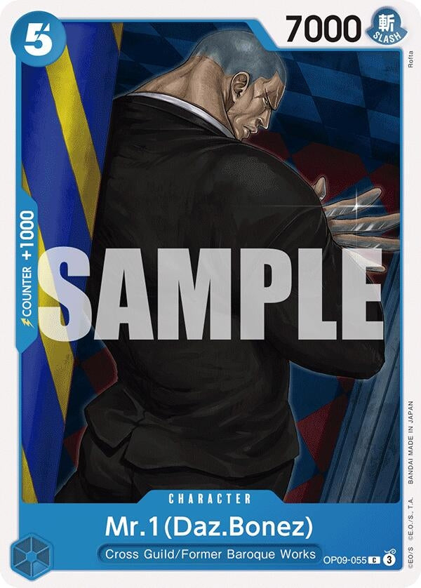 Image for Mr.1(Daz.Bonez) (OP09-055) - One Piece Card Game