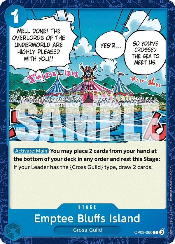 Image for Emptee Bluffs Island (OP09-060) - One Piece Card Game