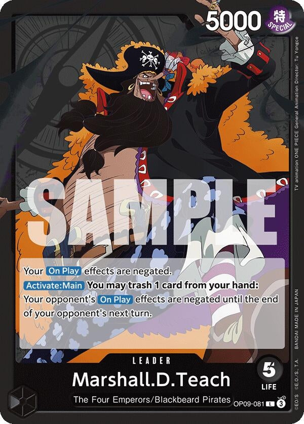Image for Marshall.D.Teach (081) (OP09-081) - One Piece Card Game