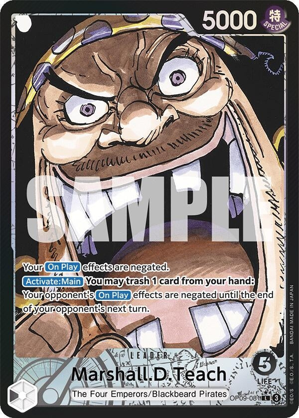 Image for Marshall.D.Teach (081) (Parallel) (OP09-081) - One Piece Card Game