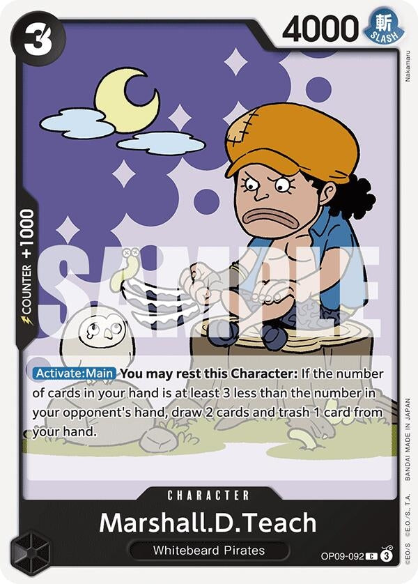 Image for Marshall.D.Teach (092) (OP09-092) - One Piece Card Game