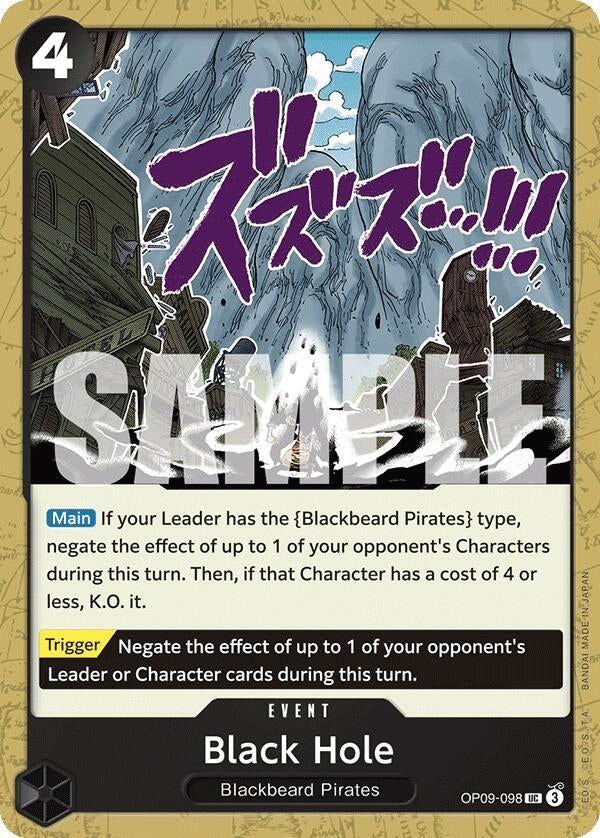 Image for Black Hole (OP09-098) - One Piece Card Game
