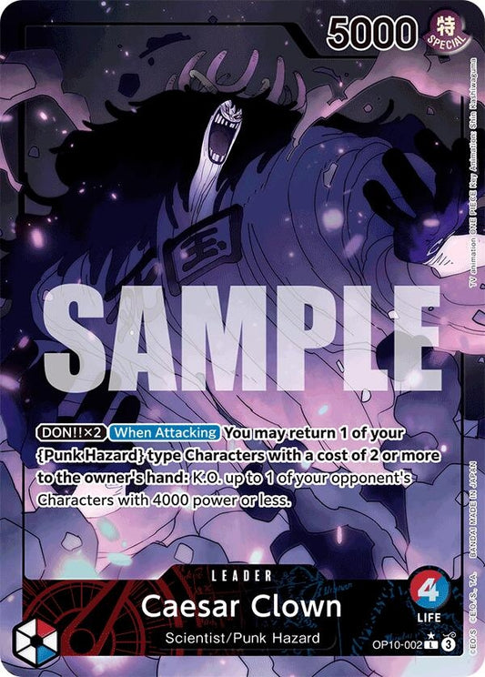 Image for Caesar Clown (002) (Parallel) (OP10-002) - One Piece Card Game