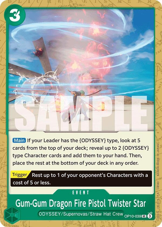 Image for Gum-Gum Dragon Fire Pistol Twister Star (OP10-039) - One Piece Card Game
