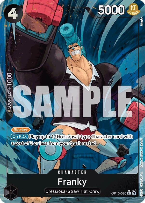 Image for Franky (090) (Parallel) (OP10-090) - One Piece Card Game