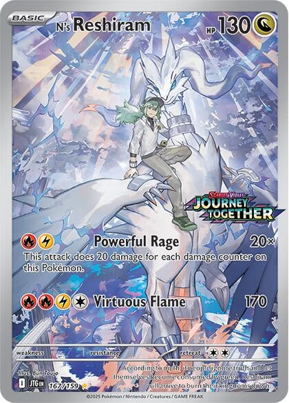 Image for N's Reshiram - 167/159 (Journey Together Stamped) (167/159) (MCAP) - Pokemon