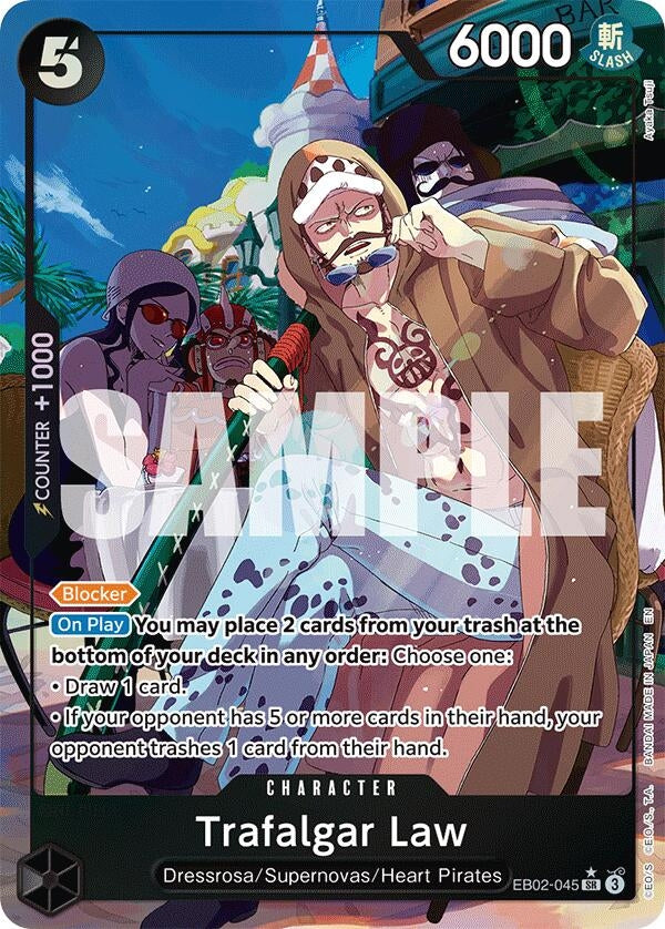 Image for Trafalgar Law (Alternate Art) (EB02-045) - One Piece Card Game
