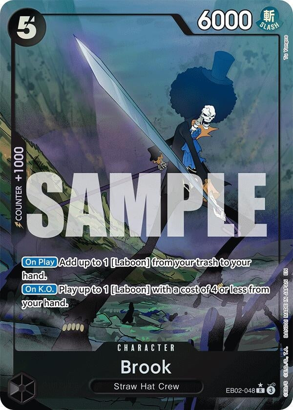 Image for Brook (Alternate Art) (EB02-048) - One Piece Card Game