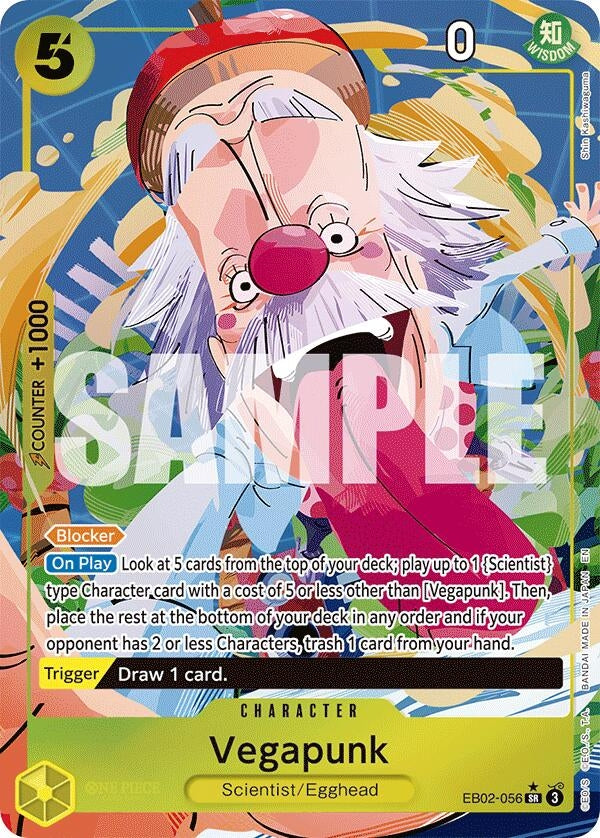 Image for Vegapunk (Alternate Art) (EB02-056) - One Piece Card Game