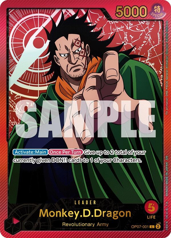 Image for Monkey.D.Dragon (SP) (OP07-001) - One Piece Card Game