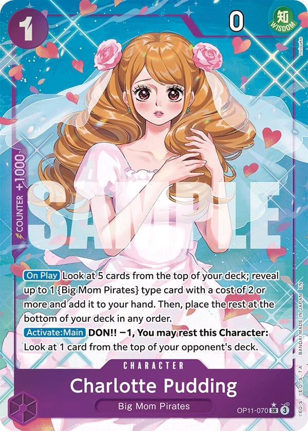 Image for Charlotte Pudding (Alternate Art) (OP11-070) - One Piece Card Game