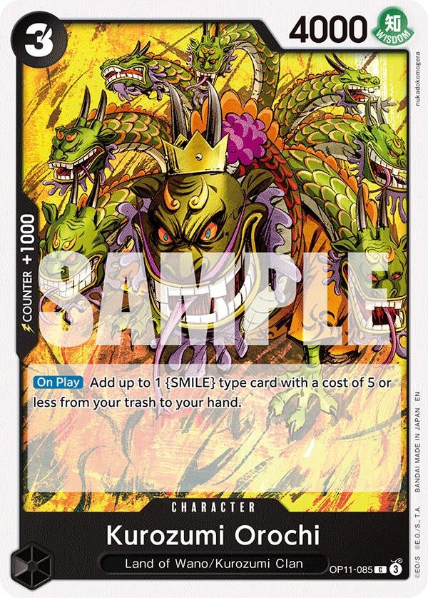 Image for Kurozumi Orochi (OP11-085) - One Piece Card Game