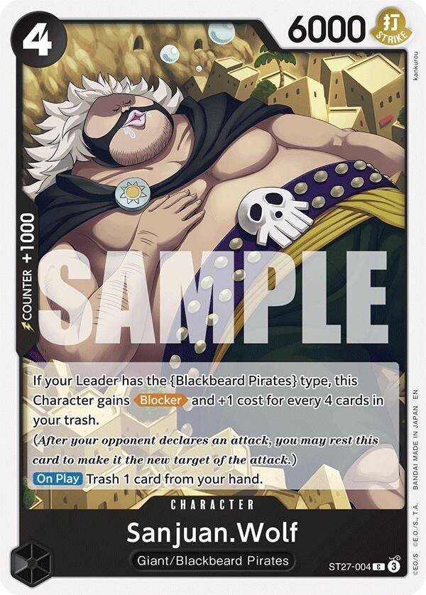 Image for Sanjuan.Wolf (ST27-004) (ST-27) - One Piece Card Game