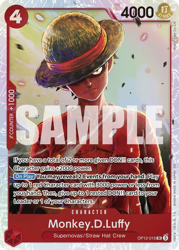 Image for Monkey.D.Luffy (OP12-015) - One Piece Card Game