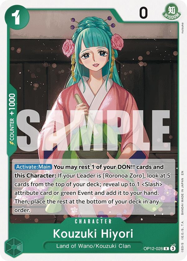 Image for Kouzuki Hiyori (OP12-028) - One Piece Card Game