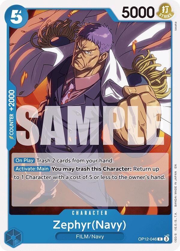 Image for Zephyr(Navy) (OP12-046) - One Piece Card Game