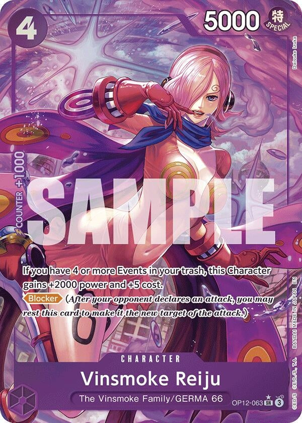 Image for Vinsmoke Reiju (Alternate Art) (OP12-063) - One Piece Card Game