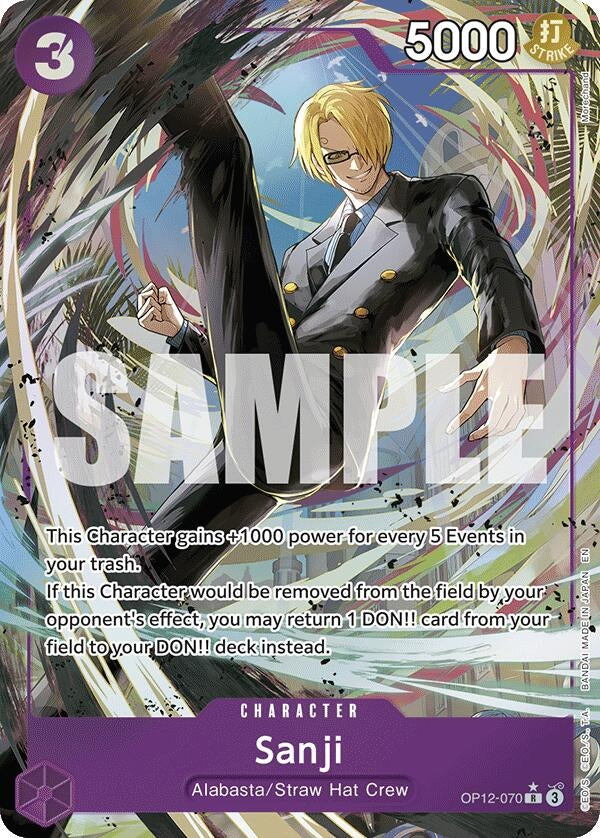 Image for Sanji (070) (Alternate Art) (OP12-070) - One Piece Card Game