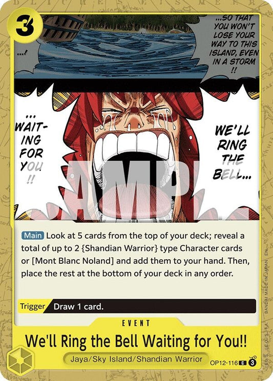 Image for We'll Ring the Bell Waiting for You!! (OP12-116) - One Piece Card Game