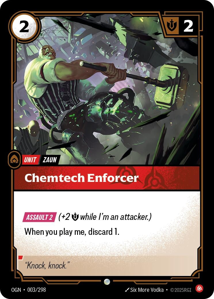 Image for Chemtech Enforcer (003/298) - Riftbound: League of Legends Trading Card Game