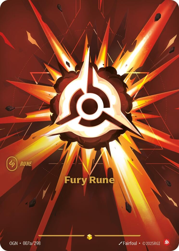 Image for Fury Rune (Alternate Art) (007a/298) - Riftbound: League of Legends Trading Card Game