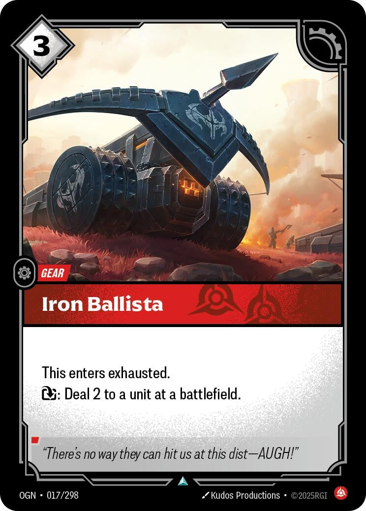 Image for Iron Ballista (017/298) - Riftbound: League of Legends Trading Card Game