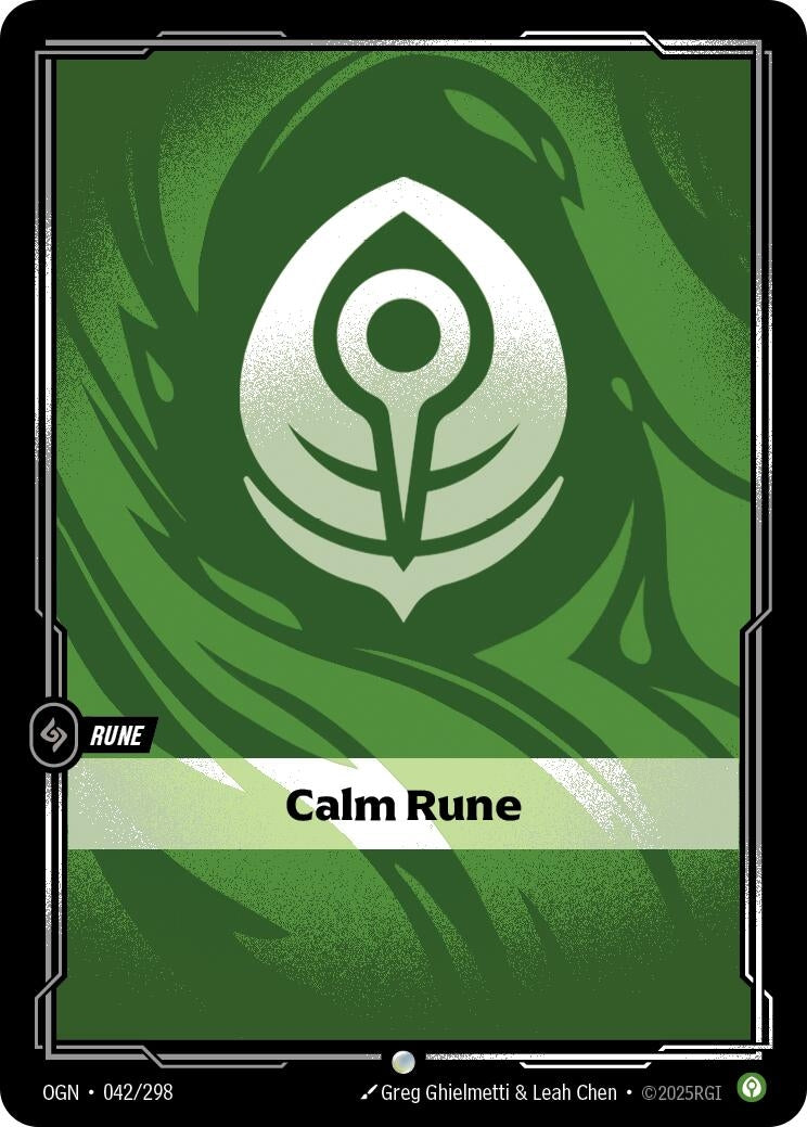 Image for Calm Rune (042/298) - Riftbound: League of Legends Trading Card Game