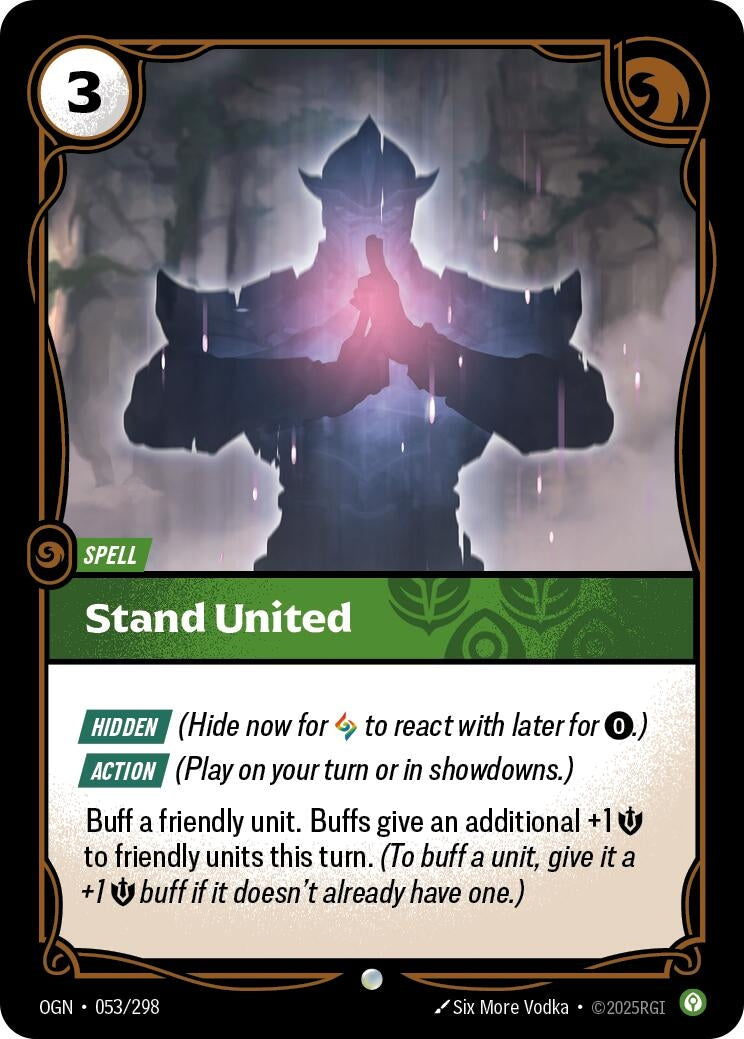 Image for Stand United (053/298) - Riftbound: League of Legends Trading Card Game