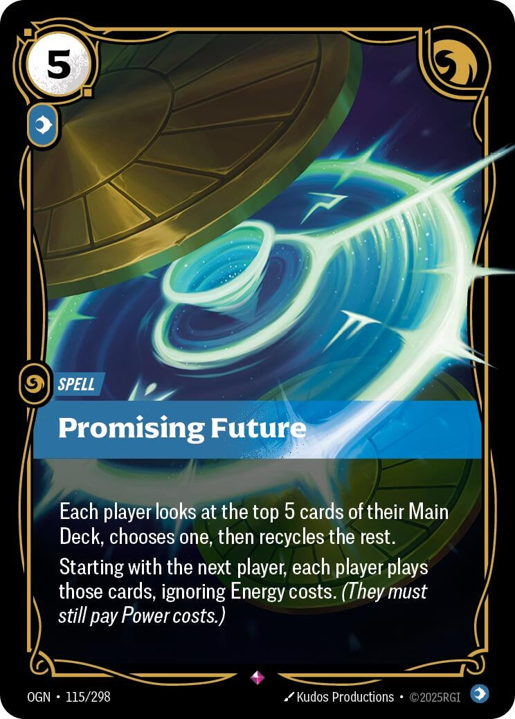 Image for Promising Future (115/298) - Riftbound: League of Legends Trading Card Game