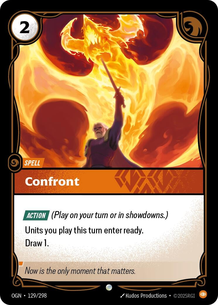 Image for Confront (129/298) - Riftbound: League of Legends Trading Card Game