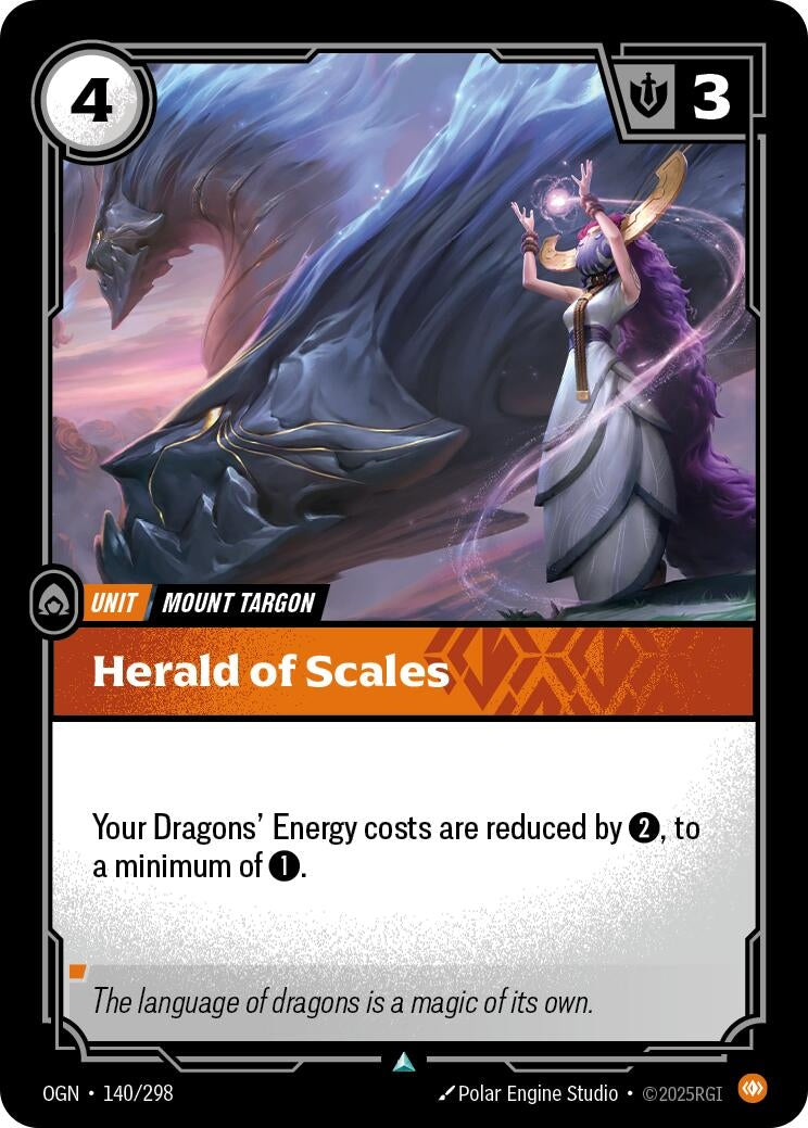 Image for Herald of Scales (140/298) - Riftbound: League of Legends Trading Card Game