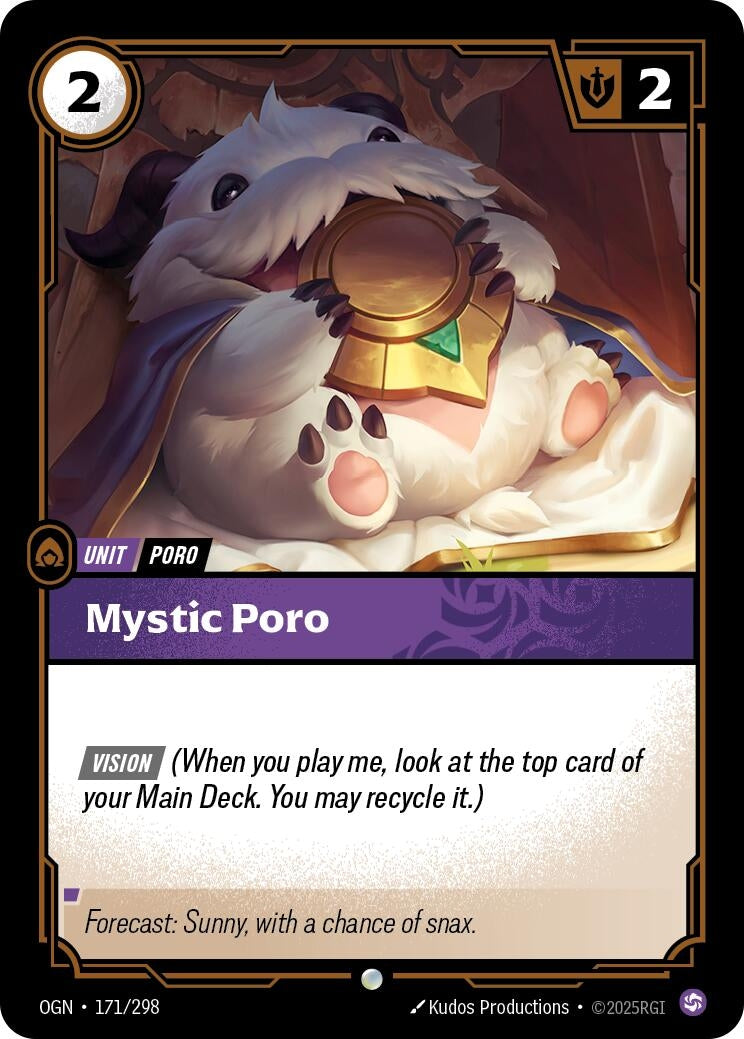 Image for Mystic Poro (171/298) - Riftbound: League of Legends Trading Card Game