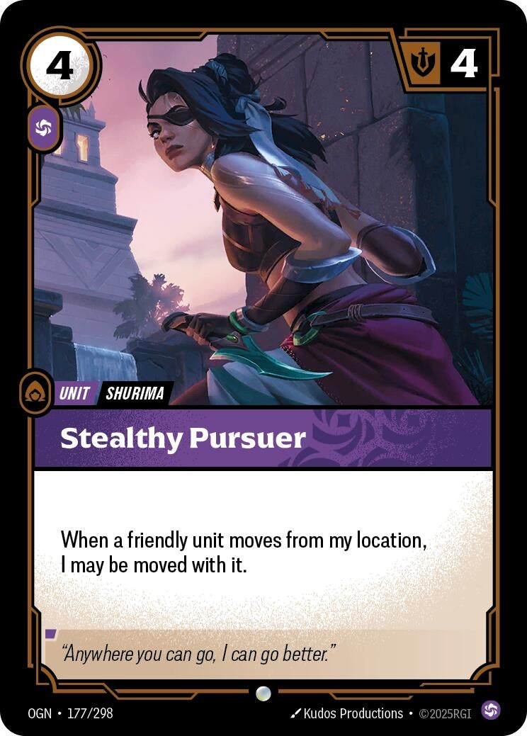 Image for Stealthy Pursuer (177/298) - Riftbound: League of Legends Trading Card Game