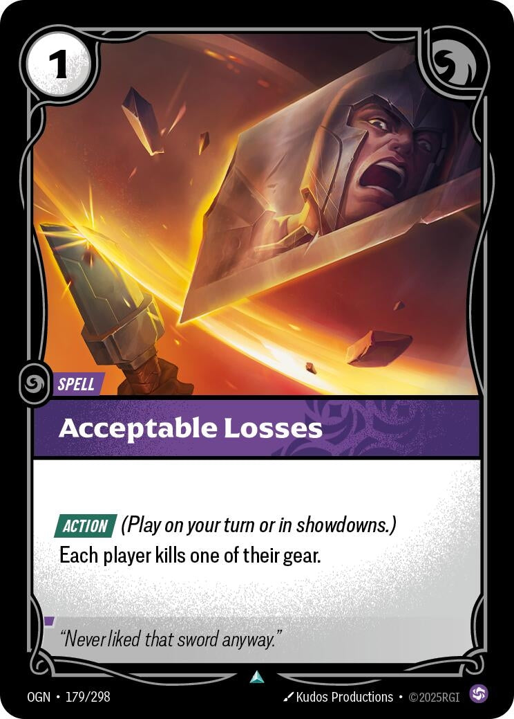 Image for Acceptable Losses (179/298) - Riftbound: League of Legends Trading Card Game