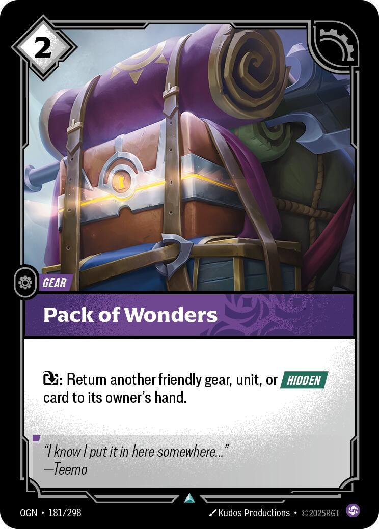 Image for Pack of Wonders (181/298) - Riftbound: League of Legends Trading Card Game