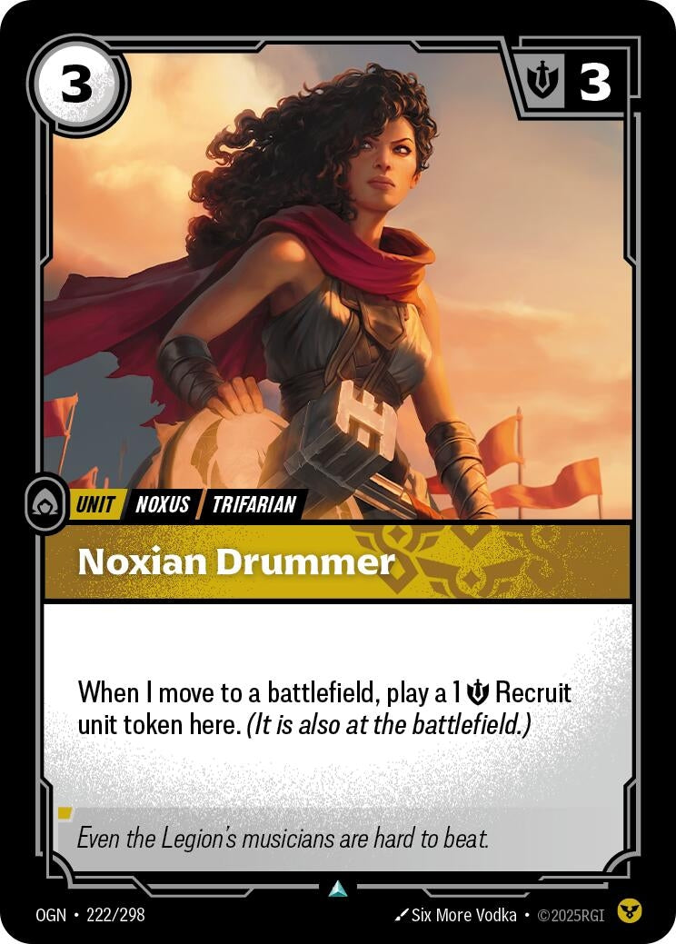Image for Noxian Drummer (222/298) - Riftbound: League of Legends Trading Card Game