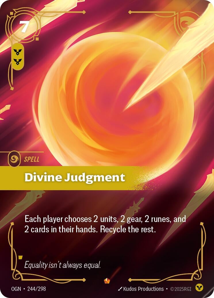 Image for Divine Judgment (244/298) - Riftbound: League of Legends Trading Card Game