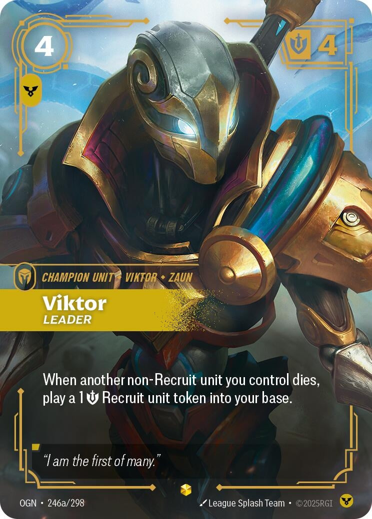 Image for Viktor - Leader (Alternate Art) (246a/298) - Riftbound: League of Legends Trading Card Game