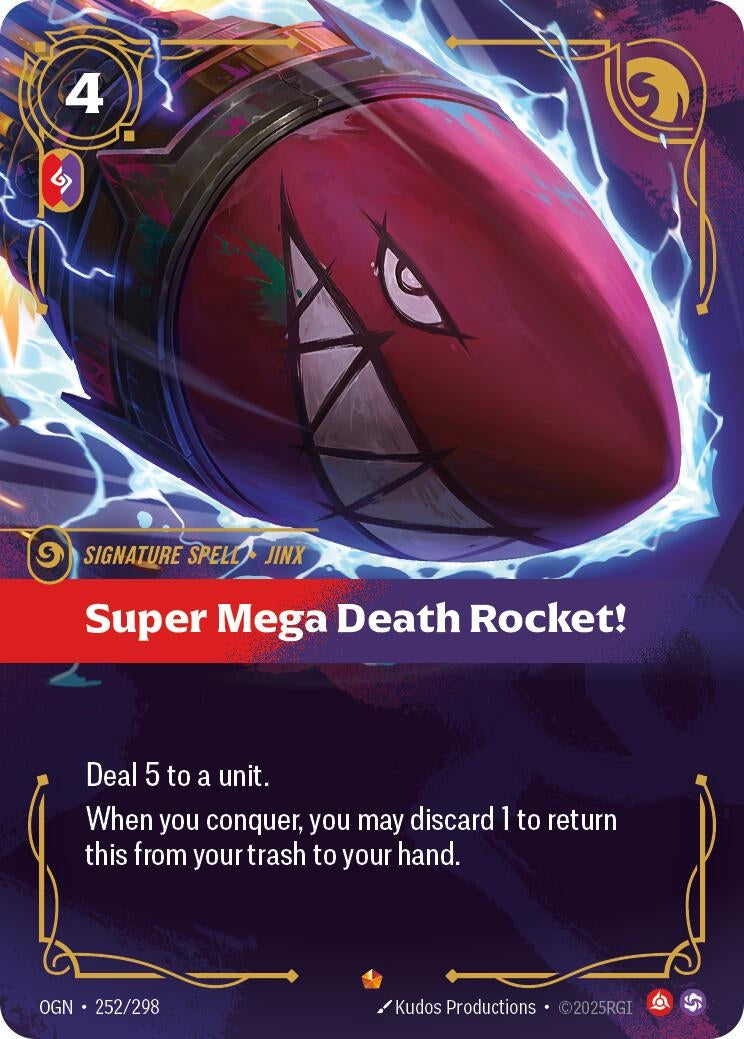 Image for Super Mega Death Rocket! (252/298) - Riftbound: League of Legends Trading Card Game